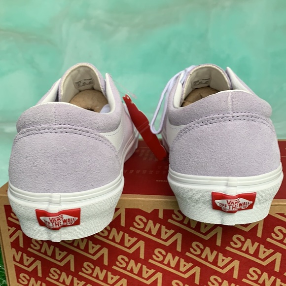 Vans Lavender and White Sneakers. - Picture 9 of 12